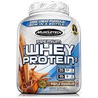 MuscleTech Proteín 100% Premium Whey Protein Plus 2270 g trojitá čokoláda