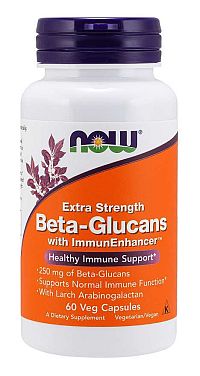 NOW Foods Beta-Glucans with ImmunEnhancer™ 60 kaps.
