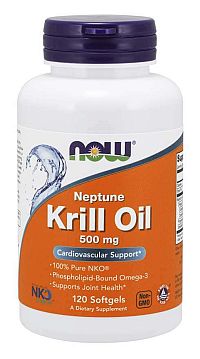 NOW Krill Oil Neptune olej z krilu 500 mg 60 softgel kapsúl 60 kaps.