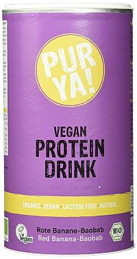 PURYA! Vegan Protein Drink BIO 550 g kakao carob