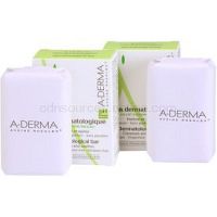 A-Derma Original Care dermatologická umývacia kocka pre citlivú a podráždenú pokožku DUOBALENIE 2 x100 g