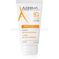 A-Derma Protect ochranný krém na tvár bez parfumácie SPF 50+ 40 ml