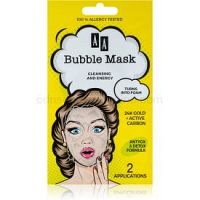 AA Cosmetics AA Bubble Mask čistiaca pleťová maska 2 x 4 ml