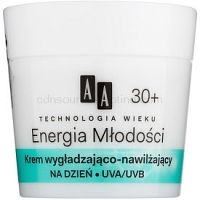 AA Cosmetics Age Technology Youthful Vitality hydratačný a vyhladzujúci krém  30+ 50 ml