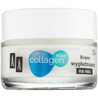 AA Cosmetics Collagen HIAL+ nočný vyhladzujúci krém 30+ 50 ml