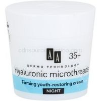 AA Cosmetics Dermo Technology Hyaluronic Microthreads  omladzujúci a vyhladzujúci nočný krém 35+ 50 ml
