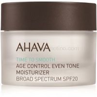 Ahava Time To Smooth rozjasňujúci hydratačný krém SPF 20 50 ml