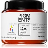 Alfaparf Milano Pigments obnovujúca maska pre poškodené vlasy pre zvýraznenie farby vlasov 200 ml