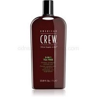 American Crew Hair & Body 3-IN-1 Tea Tree šampón, kondicionér a sprchový gél 3 v 1 pre mužov 1000 ml