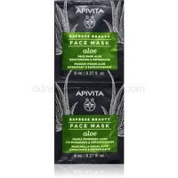 Apivita Express Beauty Aloe hydratačná pleťová maska s aloe vera 2 x 8 ml