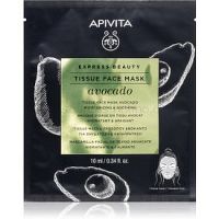 Apivita Express Beauty Avocado hydratačná plátienková maska na upokojenie pleti 10 ml