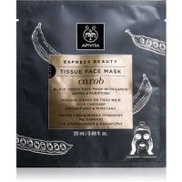 Apivita Express Beauty Carob detoxikačná plátenná maska 20 ml