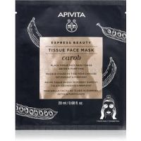 Apivita Express Beauty Carob detoxikačná plátenná maska s hydratačným účinkom 20 ml