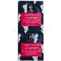 Apivita Express Beauty Grape protivrásková a spevňujúca maska na tvár 2 x 8 ml