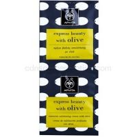 Apivita Express Beauty Olive hĺbkovo čistiaci peeling na tvár 2 x 8 ml