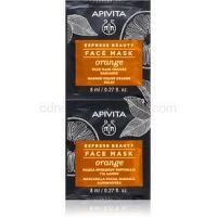 Apivita Express Beauty Orange rozjasňujúca pleťová maska 2 x 8 ml
