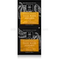 Apivita Express Beauty Pumpkin pleťová maska s detoxikačným účinkom 2x8 ml