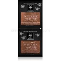 Apivita Express Beauty Royal Jelly revitalizačná pleťová maska so spevňujúcim účinkom  2x8 ml