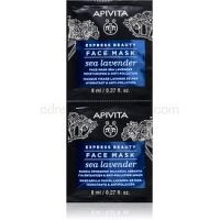 Apivita Express Beauty Sea Lavender pleťová maska s hydratačným účinkom 2 x 8 ml