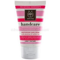 Apivita Hand Care Jasmine & White Tea ľahký hydratačný krém na ruky 50 ml