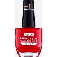 Astor Perfect Stay Gel Color gélový lak na nechty bez použitia UV/LED lampy odtieň 019 Fashionably Red 12 ml