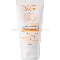 Avène Sun Minéral ochranný krém na tvár bez chemických filtrov a parfumácie SPF 50+ vodeodolný  50 ml