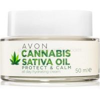 Avon Cannabis Sativa Oil hydratačný krém s konopným olejom 50 ml