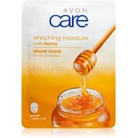 Avon Care plátenná maska pre všetky typy pleti Honey 1 ks