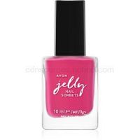 Avon Jelly dlhotrvajúci lak na nechty odtieň Raspberry Sorbet 10 ml