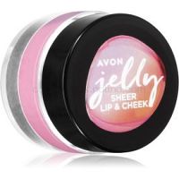 Avon Jelly multifunkčné líčidlo na pery a tvár odtieň Radiant Rose 5 ml