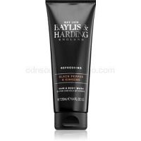 Baylis & Harding Black Pepper & Ginseng sprchový gél a šampón 2 v 1 250 ml