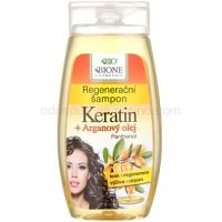 Bione Cosmetics Keratin Argan regeneračný šampón na lesk a hebkosť vlasov 260 ml