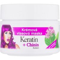 Bione Cosmetics Keratin + Chinin krémová maska na vlasy   260 ml