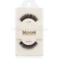 Bloom Natural nalepovacie mihalnice z prírodných vlasov No. 20 (Black) 1 cm
