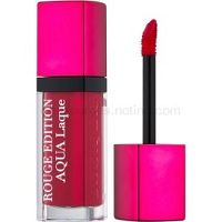 Bourjois Rouge Edition Aqua Laque hydratačný rúž s vysokým leskom odtieň 07 Fuchsia Perche 7,7 ml