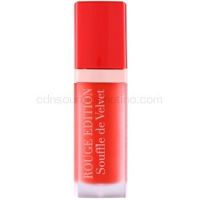 Bourjois Rouge Edition Souffle de Velvet tekutý rúž odtieň 01 Orangélique  7,7 ml