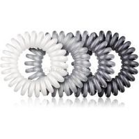 BrushArt Hair Rings Colour gumička do vlasov 4 ks Silver mix