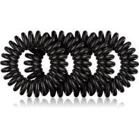 BrushArt Hair Rings Natural gumičky do vlasov 4 ks Black 4 ks