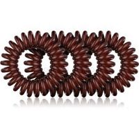 BrushArt Hair Rings Natural gumičky do vlasov 4 ks Brown 4 ks