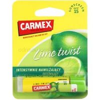 Carmex Lime Twist hydratačný balzam na pery v tyčinke SPF 15 4,25 g