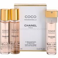 Chanel Coco Mademoiselle toaletná voda (3 x náplň) pre ženy 3x20 ml