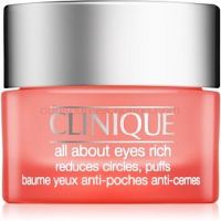Clinique All About Eyes Rich hydratačný očný krém proti opuchom a tmavým kruhom 15 ml