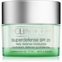 Clinique Superdefense denný hydratačný a ochranný krém pre mastnú a zmiešanú pleť SPF 20 30 ml