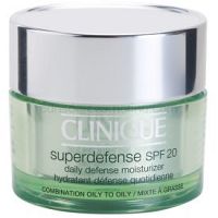 Clinique Superdefense denný hydratačný a ochranný krém pre mastnú a zmiešanú pleť SPF 20  30 ml