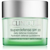 Clinique Superdefense denný hydratačný a ochranný krém pre mastnú a zmiešanú pleť SPF 20 50 ml