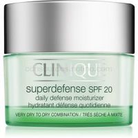 Clinique Superdefense denný hydratačný a ochranný krém pre suchú a zmiešanú pleť SPF 20 30 ml