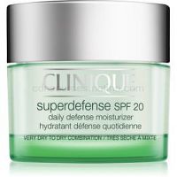 Clinique Superdefense denný hydratačný a ochranný krém pre suchú a zmiešanú pleť SPF 20 50 ml