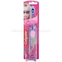 Colgate Kids Barbie detská zubná kefka na batérie extra soft Violet