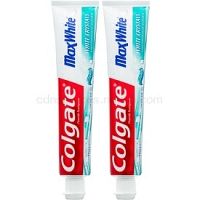 Colgate Max White White Crystals gélová bieliaca pasta pre svieži dych príchuť Crystal Mint 2x75 ml