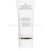 Collistar Pure Actives Glycolic Acid výživný krém pre obnovu hutnosti pleti s rozjasňujúcim efektom 30 ml